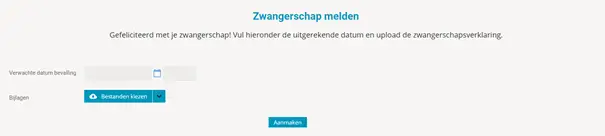 AFAS Zwangerschapsverlof melden
